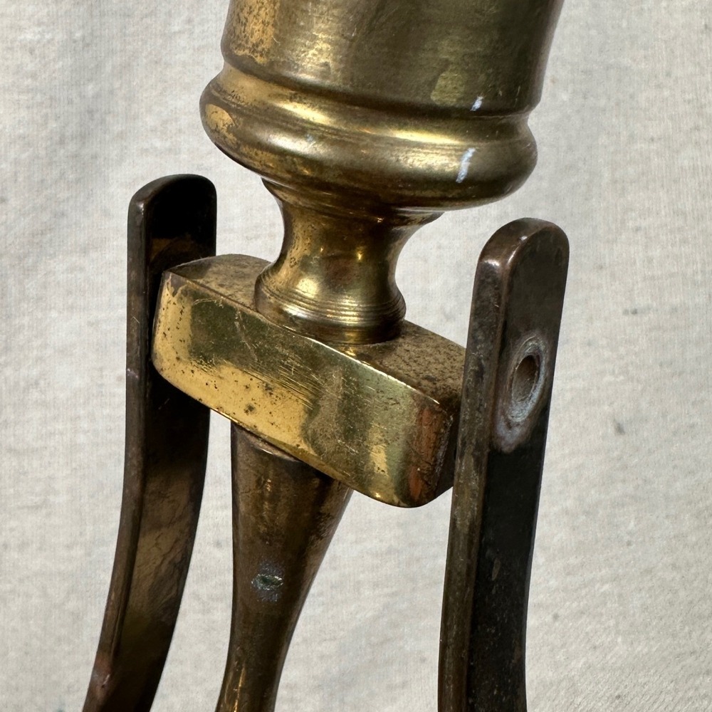 Vintage Brass Gimbal Ship Candlesticks Set of 2 Nautical Taper Candle Holders - Picture 2 of 10